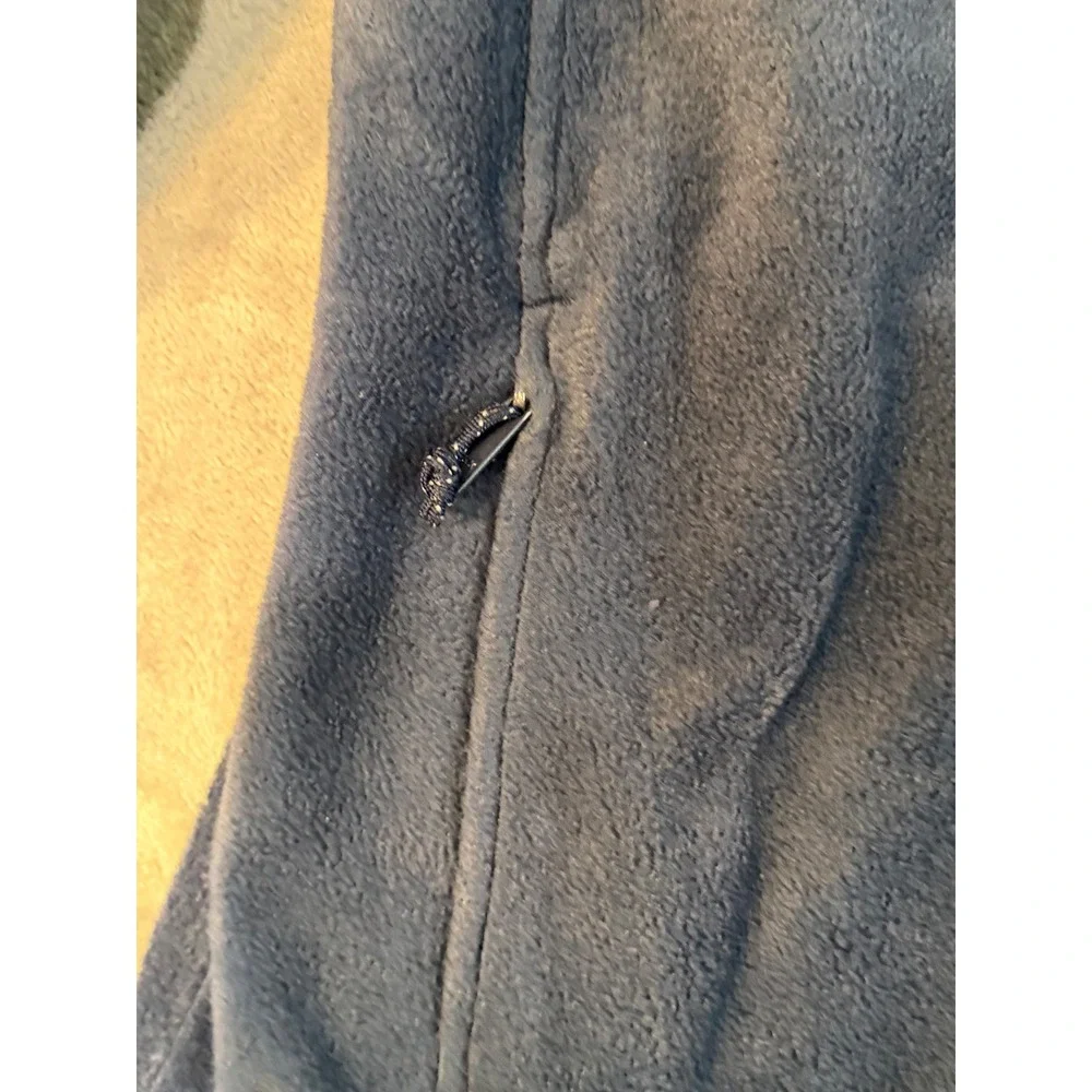 Columbia Sportswear Mens Full Zip Fleece Jacket Blue Grey Mock Neck Size M - Picture 6 of 7